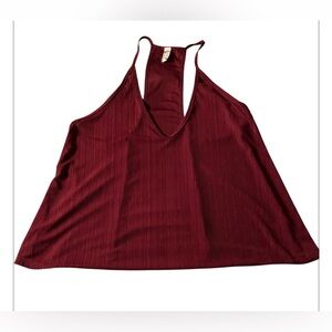 FREE PEOPLE INTIMATELY FREE DEEP V - NECK T BACK TANK